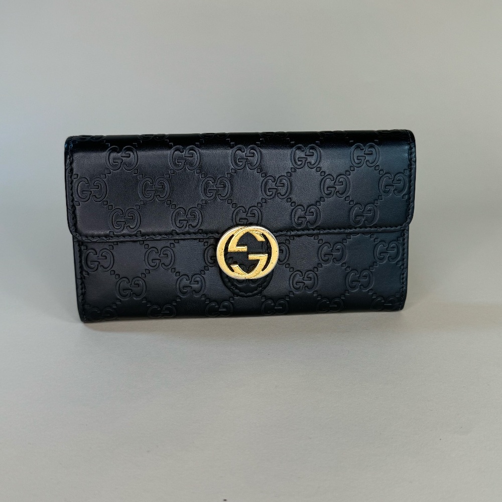 GUCCI Guccissima Signature Icon Continental Wallet (R964)
